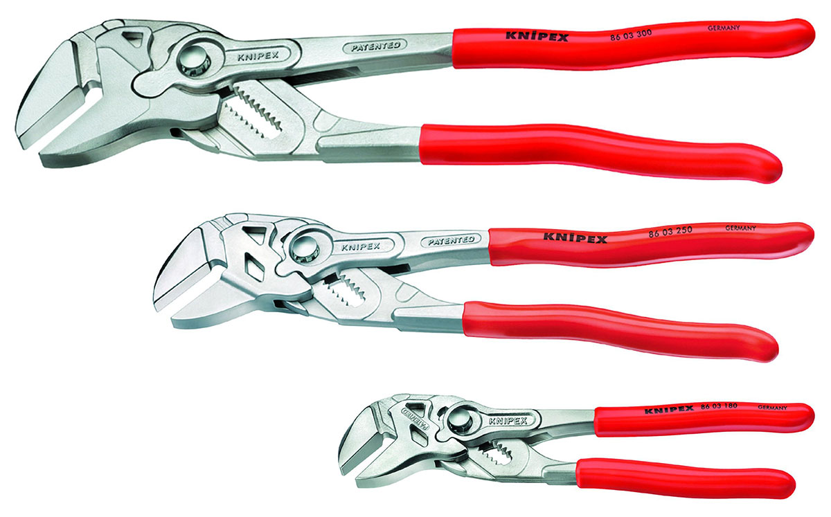 Knipex 3Pcs Pliers Wrench Set, 7, 10 & 12