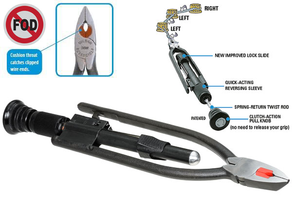 9 Safety Wire Pliers Reversible USA Made