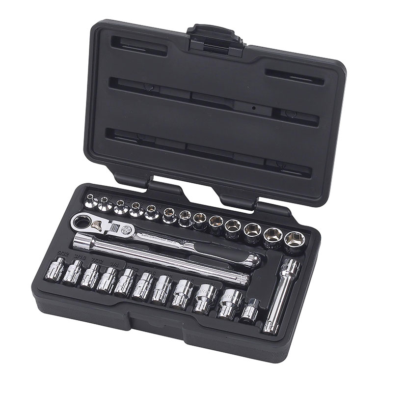 GEARWRENCH PASS THRU RATCHET SET 3 8