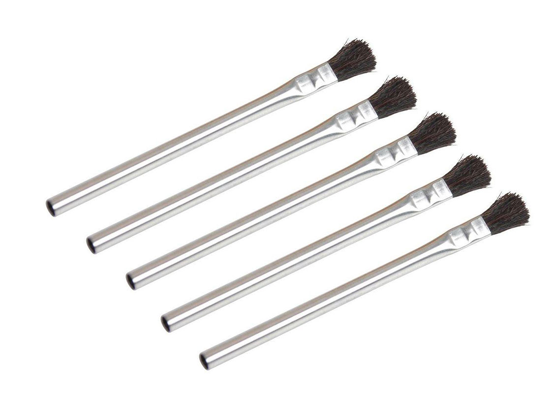 Pack of (2), 1/2 Long Horsehair Acid Brushes