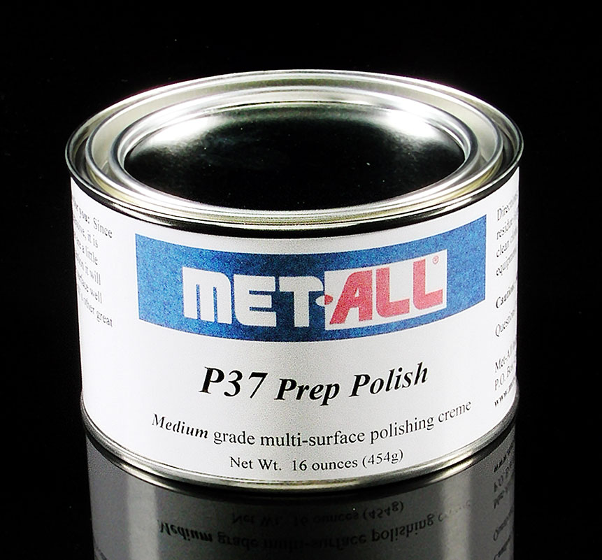 Lot of 2 Met-All Aluminum Polish 16 oz cans, p/n TC-10, Formula #1187