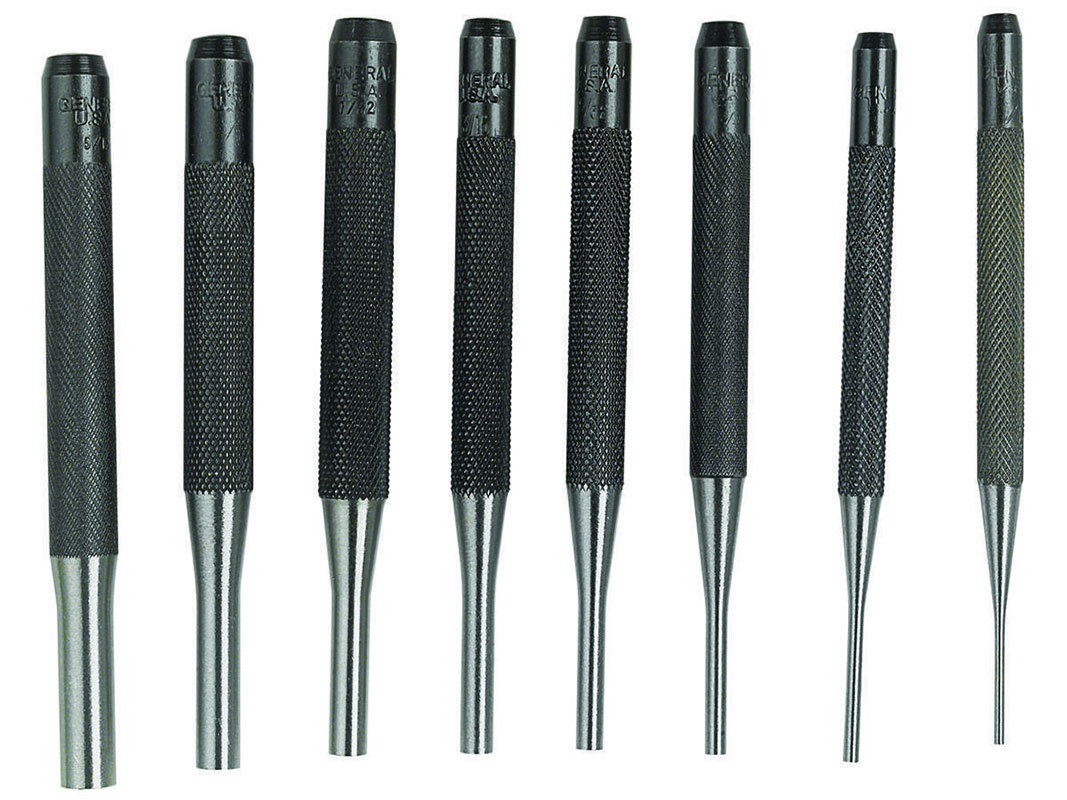 SE ST1032B 8-Piece Brass Pin Drive Punch Set in A Pouch
