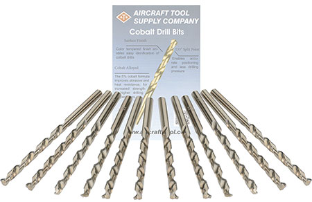 COBALT DRILL BITS PACK #4 (12 EA) (012-12K-4)