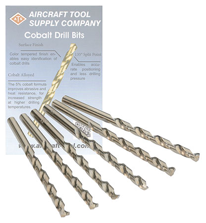 COBALT DRILL BITS PACK 21/64 (6 EA) (012-6K-21/64)