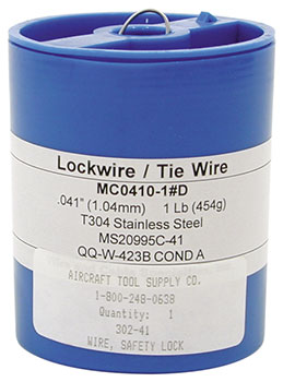 SAFETY LOCK WIRE (.021) (302-21)