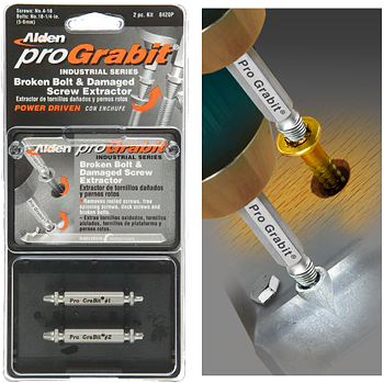 PRO-GRABIT® BROKEN BOLT & DAMAGED  SCREW REMOVER (2 PC) (8420P)