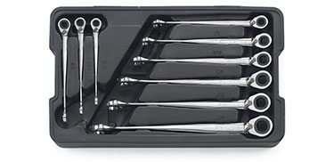 9PC REVERSIBLE X-BEAM RATCHETING COMBINATION   WRENCH SET (85398)