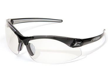 ZORGE™ SAFETY GLASSES BLACK WITH CLEAR LENS (DZ111)