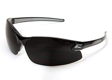 ZORGE™ SAFETY GLASSES BLACK WITH SMOKE LENSE (DZ116)
