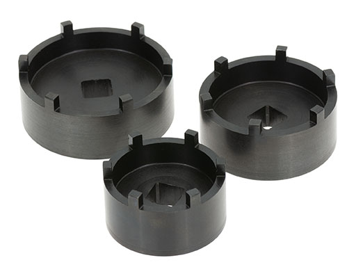 WHEEL AXLE CASTLE NUT SOCKET SET (3EA) (HCNS-SET)