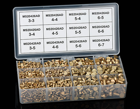 FLUSH RIVET ASSORTMENT PACK (MS20426AD) (MS20426AD-PK)