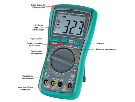 HEAVY DUTY DIGITAL MULTIMETER (MT-1280)