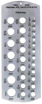 DRILL GAUGE (P005)