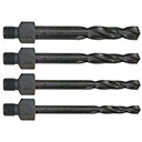 THREADED DRILL BITS #40, #30, #21, #12 (4-PACK) (4PCBITS)