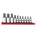 10PC 3/8 & 1/2 DR. HEX BIT SOCKET (80579)