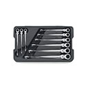 9PC SAE X-BEAM FLEX HEAD RATCHETING WRENCH SET (85298)