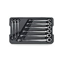 9PC REVERSIBLE X-BEAM RATCHETING COMBINATION   WRENCH SET (85398)